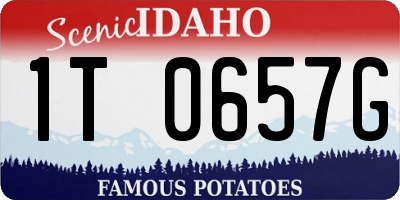 ID license plate 1T0657G