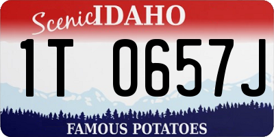 ID license plate 1T0657J