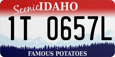 ID license plate 1T0657L