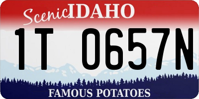 ID license plate 1T0657N