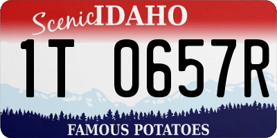 ID license plate 1T0657R