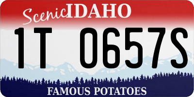 ID license plate 1T0657S