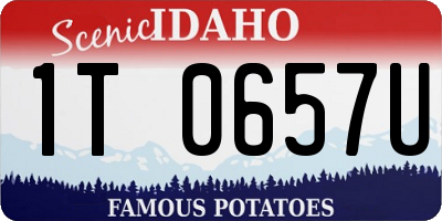 ID license plate 1T0657U