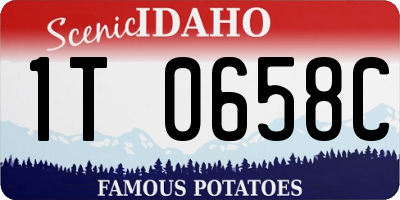 ID license plate 1T0658C