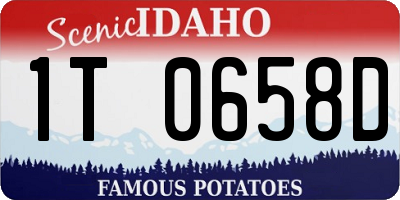 ID license plate 1T0658D