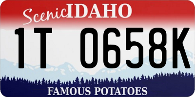 ID license plate 1T0658K