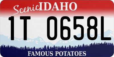 ID license plate 1T0658L