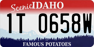 ID license plate 1T0658W