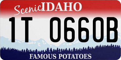 ID license plate 1T0660B