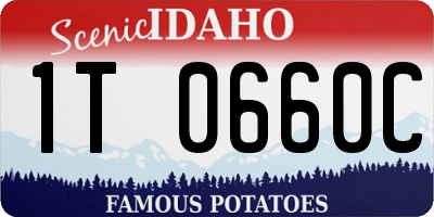 ID license plate 1T0660C