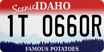 ID license plate 1T0660R