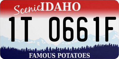 ID license plate 1T0661F