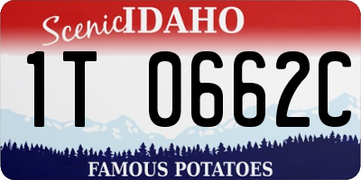 ID license plate 1T0662C