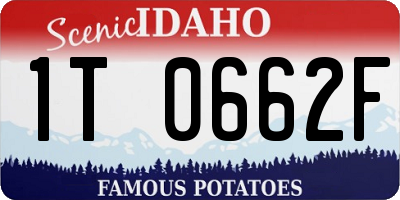 ID license plate 1T0662F