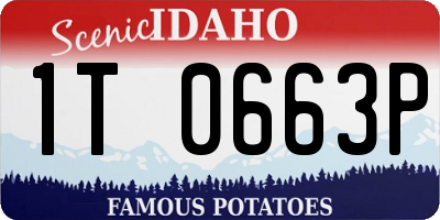 ID license plate 1T0663P