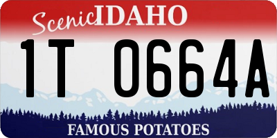 ID license plate 1T0664A