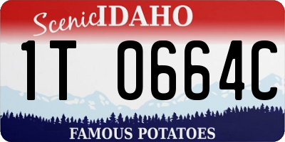 ID license plate 1T0664C