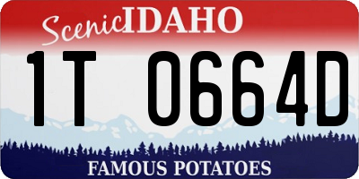 ID license plate 1T0664D