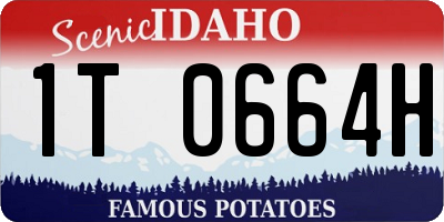 ID license plate 1T0664H