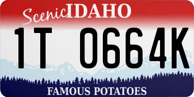 ID license plate 1T0664K