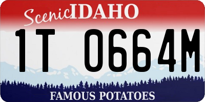 ID license plate 1T0664M