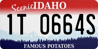 ID license plate 1T0664S