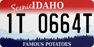 ID license plate 1T0664T