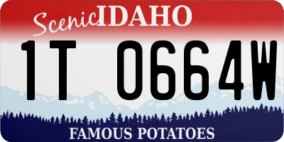ID license plate 1T0664W