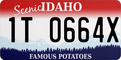 ID license plate 1T0664X