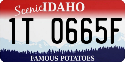 ID license plate 1T0665F