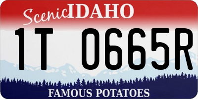 ID license plate 1T0665R