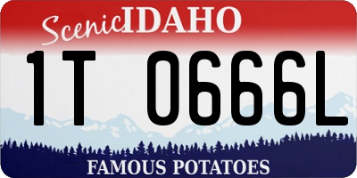 ID license plate 1T0666L