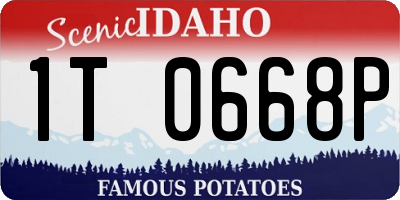 ID license plate 1T0668P