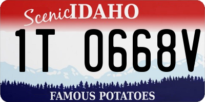 ID license plate 1T0668V
