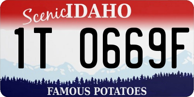 ID license plate 1T0669F