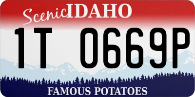 ID license plate 1T0669P