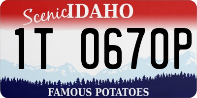 ID license plate 1T0670P
