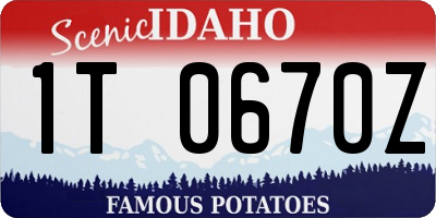 ID license plate 1T0670Z