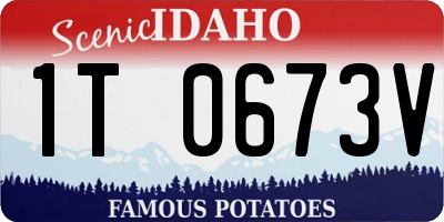 ID license plate 1T0673V