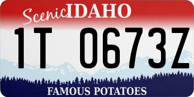 ID license plate 1T0673Z