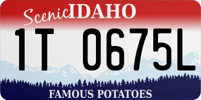 ID license plate 1T0675L
