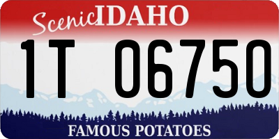 ID license plate 1T0675O