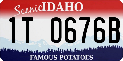 ID license plate 1T0676B