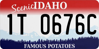 ID license plate 1T0676C