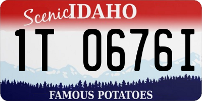 ID license plate 1T0676I