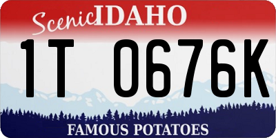 ID license plate 1T0676K
