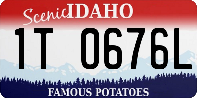 ID license plate 1T0676L