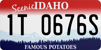 ID license plate 1T0676S