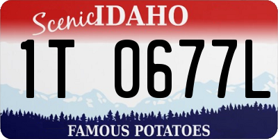 ID license plate 1T0677L