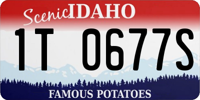 ID license plate 1T0677S